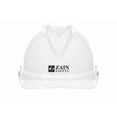 Zain Safety Titan Elite-5000 HDPE White Head Foam Non Ventilated Safety Helmet with Wheel Ratchet Adjustment