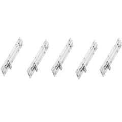 Senkiddpro 115mm Stainless Steel Chrome Finish Push to Close Tower Bolt (Pack of 5)