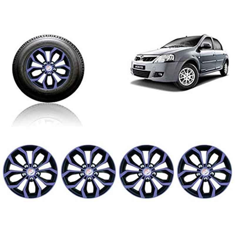 Auto Pearl 4 Pcs 14 inch ABS Violet & Black Car Wheel Cover Set for Mahindra Varito