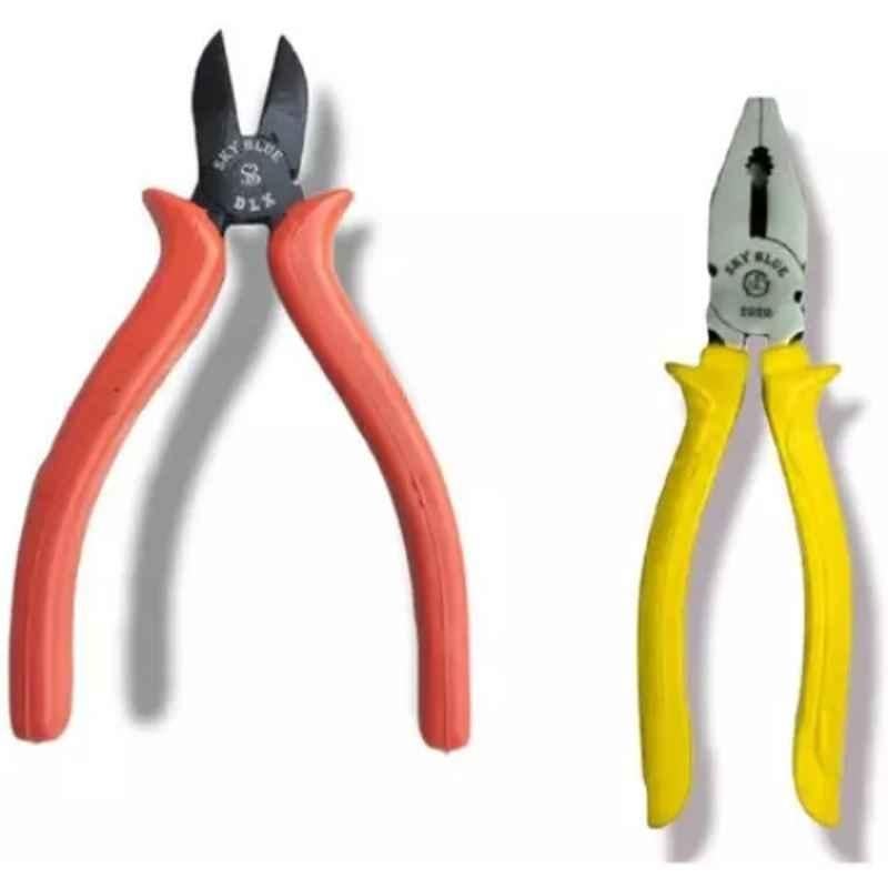 Sky Blue 2 Pcs 7.8 inch Groove Plier Combo, SBE_PLIER_COMBO_MOD_00745