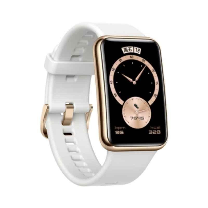 Huawei Watch Fit Elegant Edition 1.64 inch Frosty White Fitness Tracker Smart Watch, HUW-WATCHGTFIT-ELEGANT-FWHT