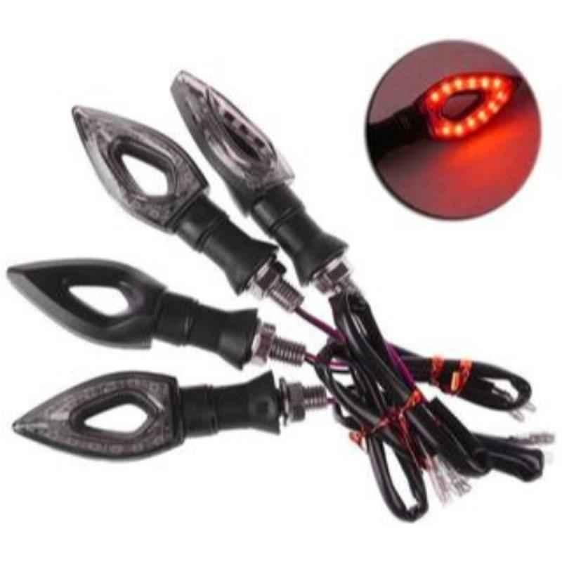 JBRIDERZ Red Pan Amber Bike Indicator for All Bikes