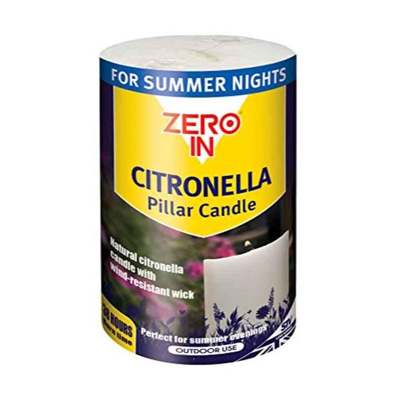 Zero In 10x7cm Blend Citronella Pillar Candle, STV426