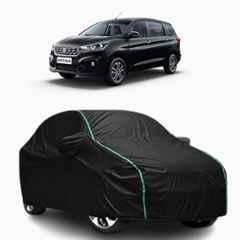 Aarex Auto Polyester Black 100% Waterproof Car Body Cover with Mirror Pocket & Triple Stitched for Maruti Suzuki Ertiga