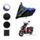 Riderscart Polyester Black & Blue Waterproof Two Wheeler Body Cover with Storage Bag for TVS NTORQ 125 Disc B56