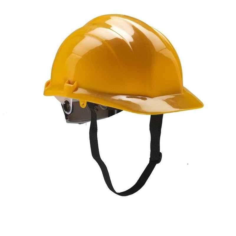 Udyogi Ultra 5000 L HDPE Yellow Nape Type Safety Helmet