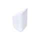 Blume Prism 7 inch Plastic White Hanging Planter, PRS-WT-6 (Pack of 6)