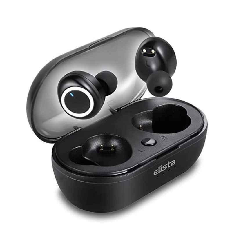 Elista Bluetooth 5.0 Black Aerospace Earbuds, ELS-TWS-201
