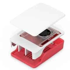 Raspberry Pi ABS Red & White Case for Raspberry Pi 5, TIFAC0178