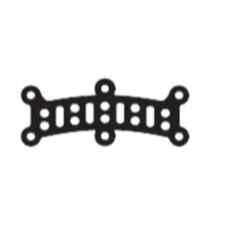 Surgiwear 35x14mm Plate for Repair of Cranium Over Cranial Sutures, CF13-35