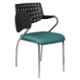 Regent Metal & Plastic Black & Green Chair with Writing Pad Handle, RSC-711