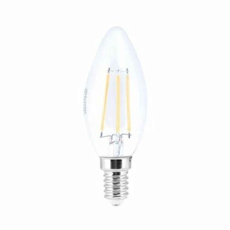 Geepas 4W 220-240V 4000K Cool White Filament Candle Lamp, GESL55057