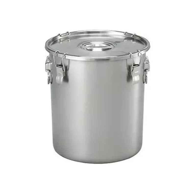 Lab Plus Stainless Steel Airtight Tank with Handle, Capacity: 77.5 Litre, LP-13339