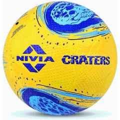 Nivia Craters Yellow & Blue Volleyball, Size: 4