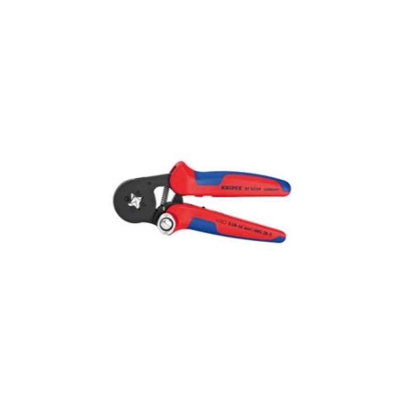 Knipex 17.5cm Steel Red & Blue Self-Adjusting Crimping Plier, 975304
