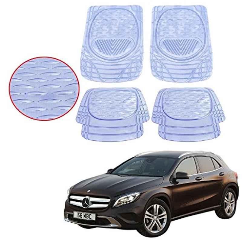 Kozdiko 4 Pcs 6204 PVC & Rubber Clear Car Foot Mat Set for Mercedes Benz GLA-Class