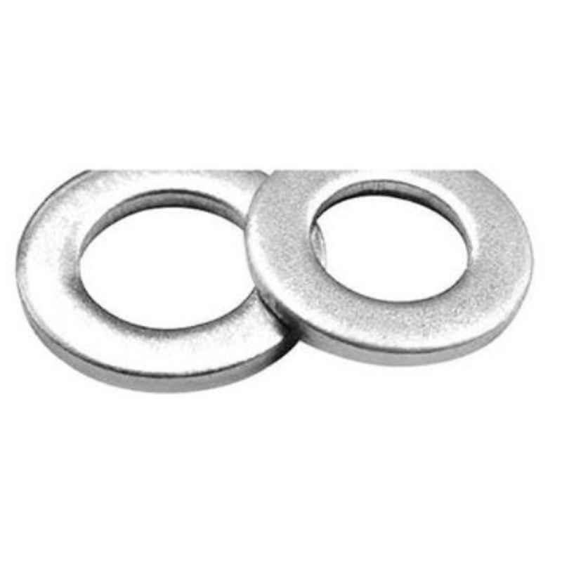 Generic GYPS50 10x15mm Silver Iron Round Shape Washer (Pack of 60)
