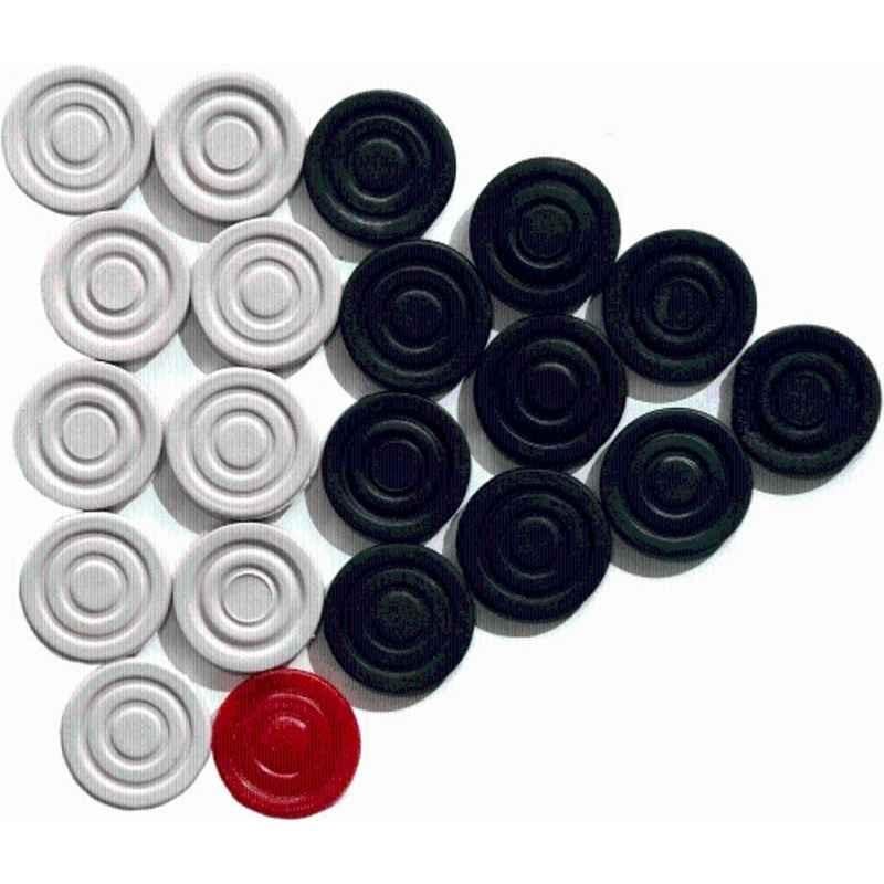 Matrica 3.18cm Plastic Carrom Coin (Pack of 20)