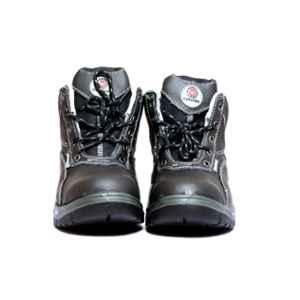 Darit Carlton Leather Steel Toe Black Work Safety Shoes, ES-7-9, Size: 9