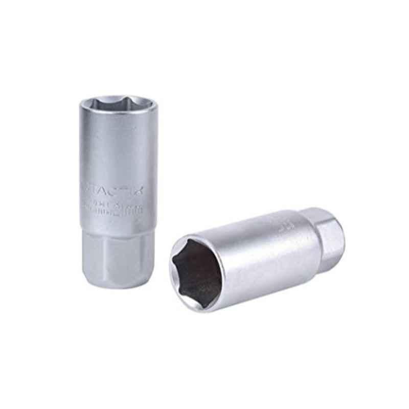 Tactix 1/2 inch 5/8 inch Chrome Vanadium Steel DR Spark Plug Socket