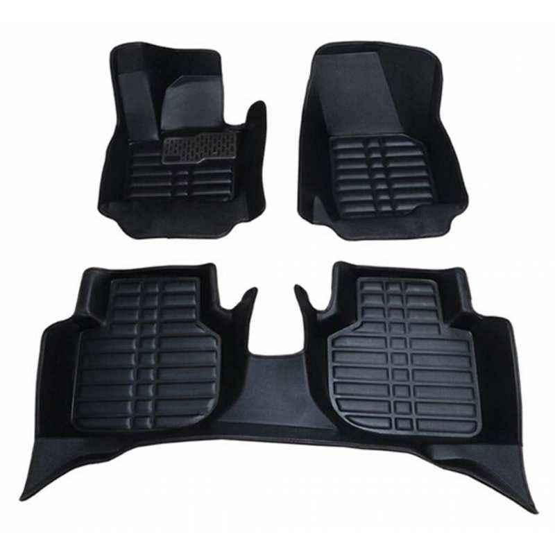 Oscar 5D Black Foot Mat For Volkswagen Vento Set