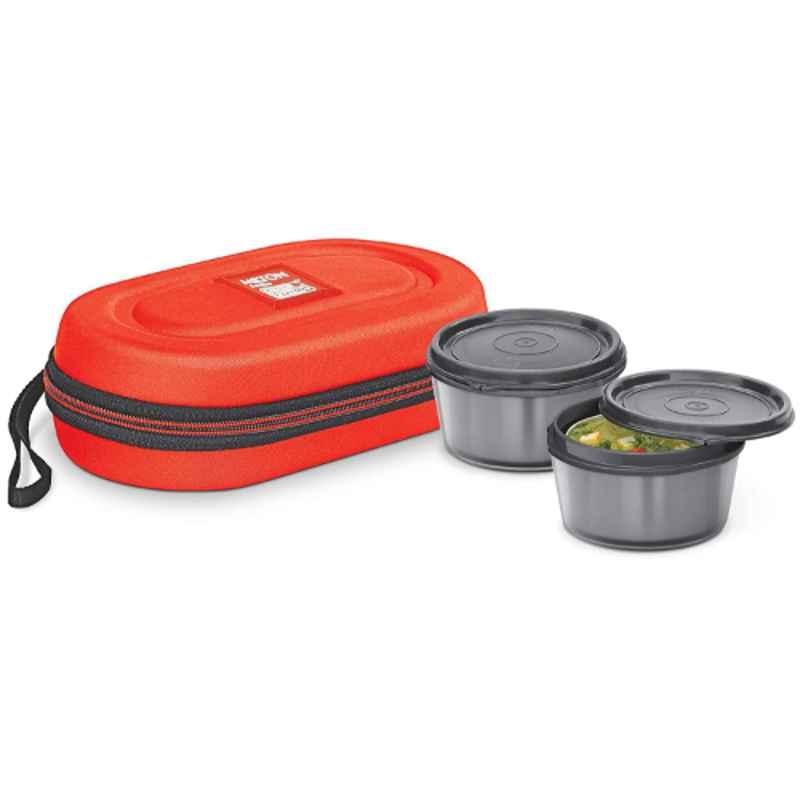 Pinnacle Thermoware 2-Pc Leak Proof Insulated Lunch Box Hot Food Container  Set, Pink
