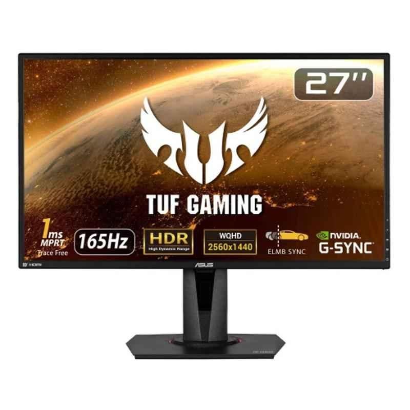 Asus VG27AQ 27 inch 1440P WQHD IPS TUF Black Gaming Monitor