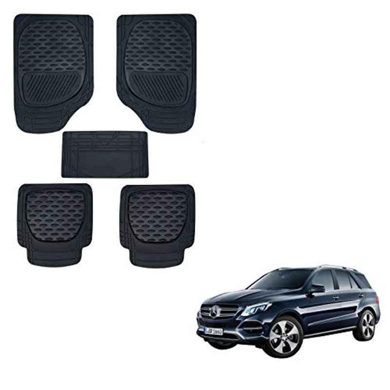 Kozdiko 6255 5 Pcs Rubber & PVC Black Heavy Car Foot Mat Set for Mercedes Benz GLE-Class
