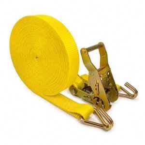 Trion Products 25x46ft Alloy Steel & Polyester Heavy Duty Ratchet Belt with J Hook, 1541J46