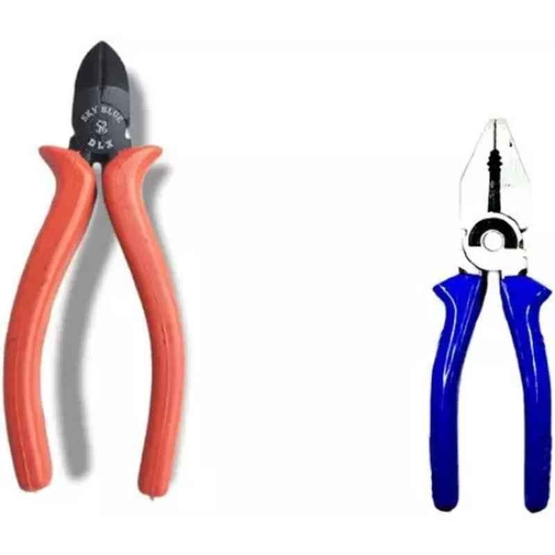 Sky Blue 2 Pcs 7.8 inch Lineman Plier Combo, SBE_PLIER_0720