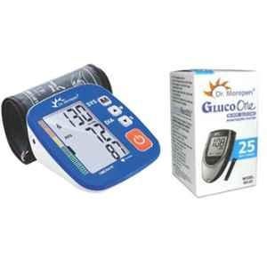 Dr Morepen Dr. Morepen BP-02-XL Blood Pressure Monitor & BG-03 Gluco One 25 Test Strips Combo