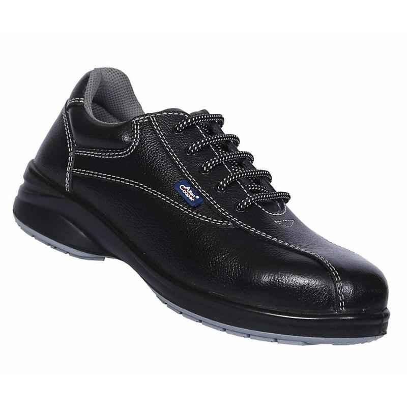 Allen Cooper AC-1299 Black Antistatic Women Work Safety Shoes, Size: 5