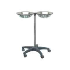 Yes Kay Stainless Steel Double Bowl Hospital Wash Basin Stand with Plastic Base