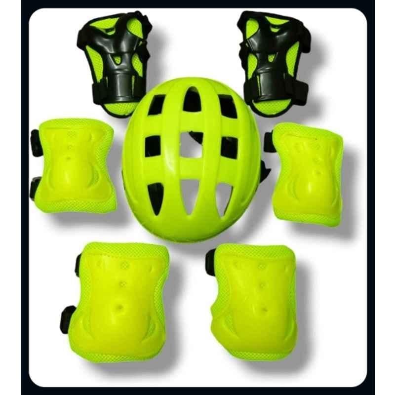 STYRKR Plastic & EVA Foam Neon Protective Skating/Cycling Guard Kit | Multi Sport Gear for Kids 16 Cycling Kit