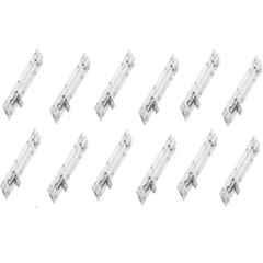 Senkiddpro 95mm Stainless Steel Chrome Finish Push to Close Tower Bolt (Pack of 12)