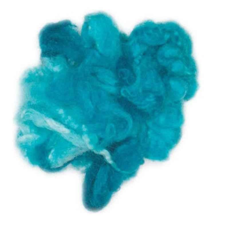 Turquoise 7g Curly Roving for Weaving