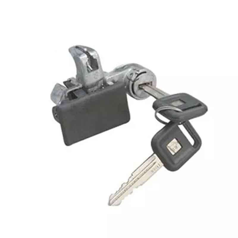 Car International Glove Box Lock with Keys in Black & Silver Metal for Chevrolet Tavera, CI-5708