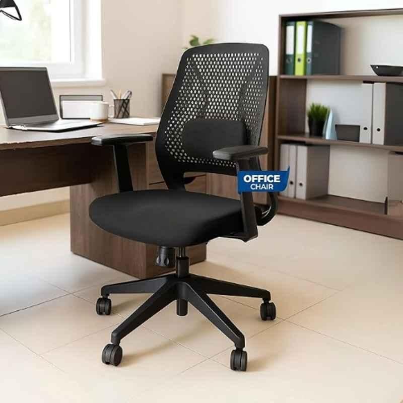 Havai Off Comfy Hive Mesh Medium Back Black Ergonomic Chair