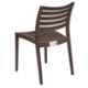Supreme Omega Globus Brown Chairs Without Arm (Pack Of 4)