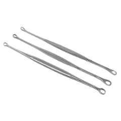 Forgesy Stainless Steel Double Ended Sharp/Blunt Curette, SUNX120 (Pack of 3)