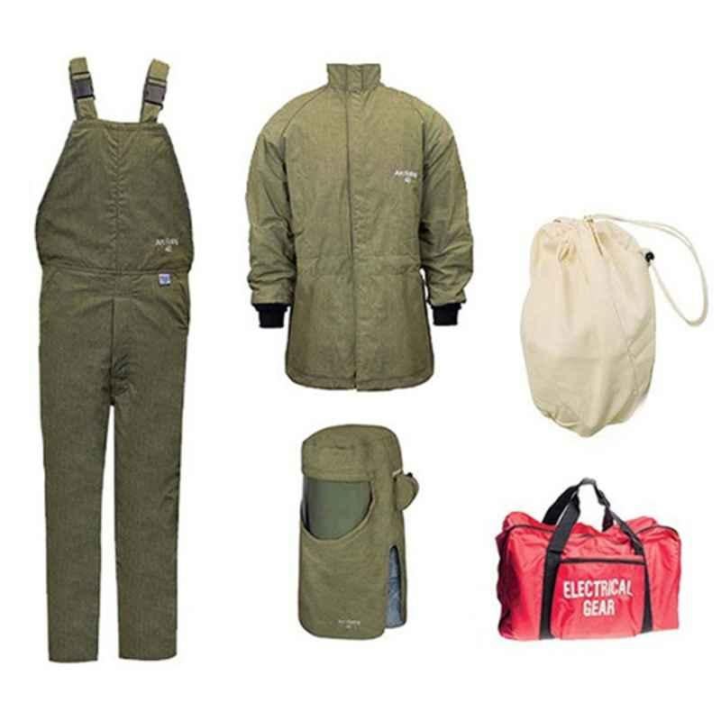 NSA KIT4SCLT40NGP-M HRC 4 40 Cal Arc Flash Arcguard Revolite with Ventilating Fan Kit, Size: Medium