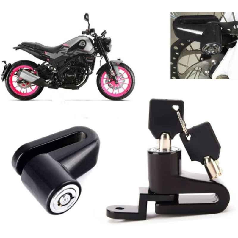 Auto Pearl Steel Black Heavy Duty Anti-Theft Disc Brake Lock for Leoncino 250, Lock_111