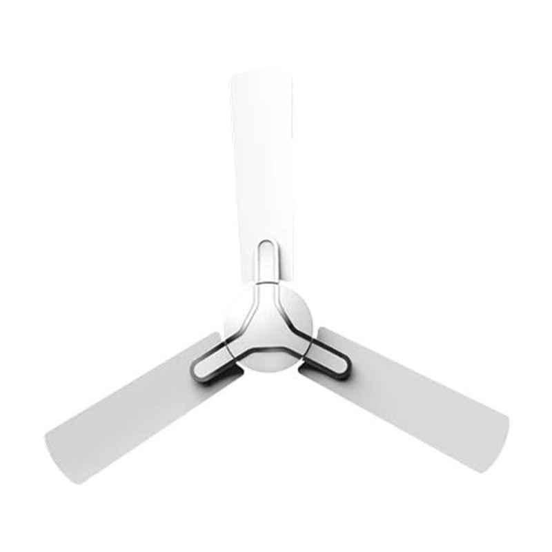 Crompton Gianna 53W 380rpm Pearl White 3 Blade Ceiling Fan, CFHSGIN48PWT1Z, Sweep: 1200 mm
