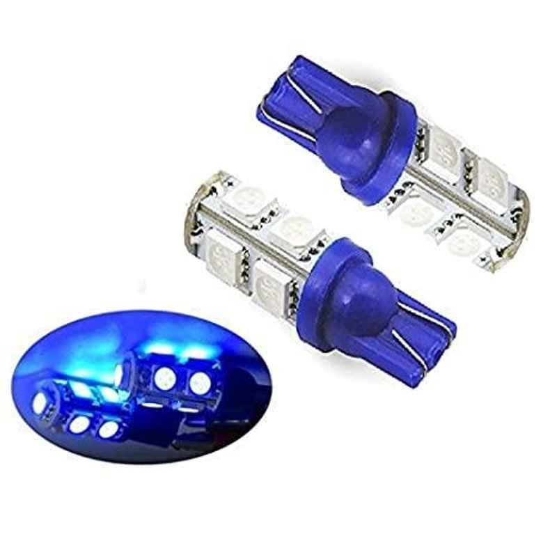 AOW 9 SMD (Blue) LED Parking Bulb Pilot Light/License Plate car Lights For Maruti Suzuki Versa (Pair/12V)