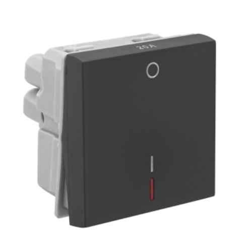 Buy Legrand Allzy 20A 1 Way 2 Module Polycarbonate Matt Black DP