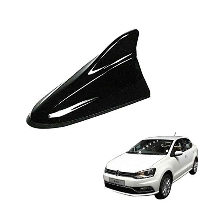 Kozdiko Black Shark Fin Signal Receiver Car Antenna for Volkswagen Ameo, koz_40334