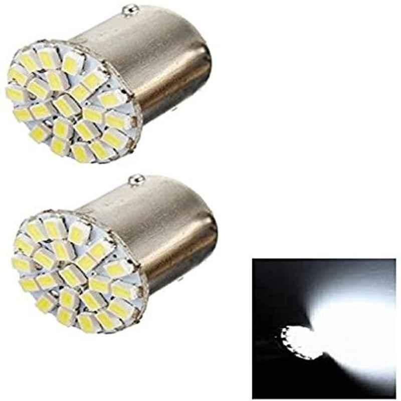 AOW 22 SMD (White) Led Indicator Bulb Turn Signal Bulb for Hero Splendor Pro Classic (Pack of 2)