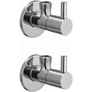 IRIS Project Brass Chrome Finish Angel Cock with Wall Flange (Pack of 2)