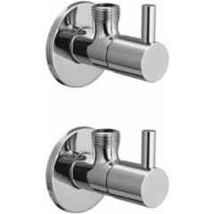 IRIS Project Brass Chrome Finish Angel Cock with Wall Flange (Pack of 2)
