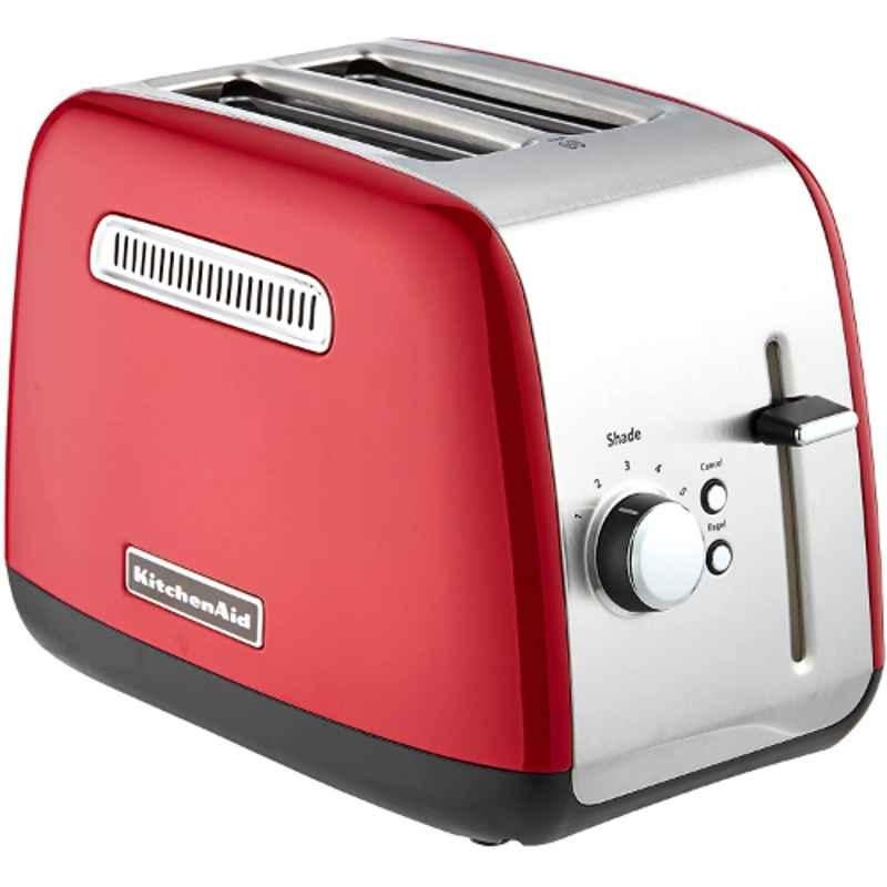 KitchenAid 1100W Stainless Steel Empire Red 2 Slice Classic Toaster, 5KMT2115DER